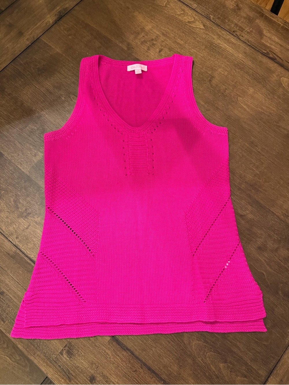 Lilly Pulitzer Hot Pink Sleeveless Knit Tank